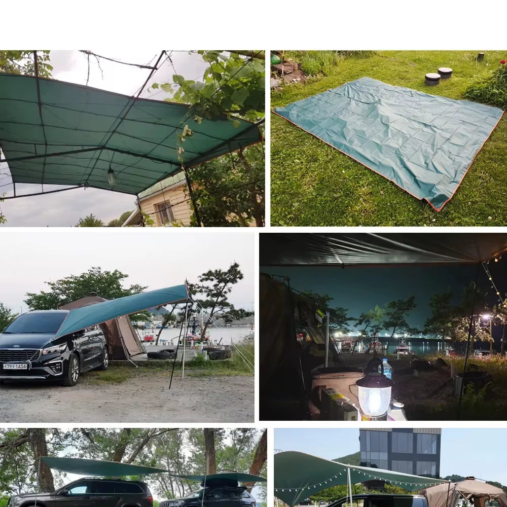 Ultra Light Canvas Garden Canopy, Sunshade, Camping Hammock, Courtyard Sunshade, Used for Outdoor Activities