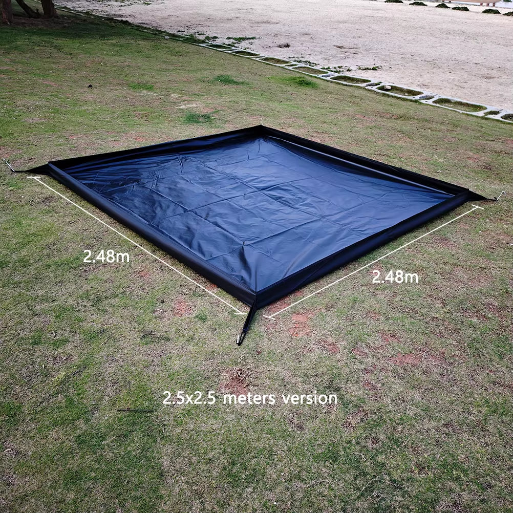 3X3 3D Outdoor Mat Waterproof Camping Oxford Cloth Bottom of Tent 3X4 Large Picnic Mat Camp Bathtub Tent Footprint Beach Blanket