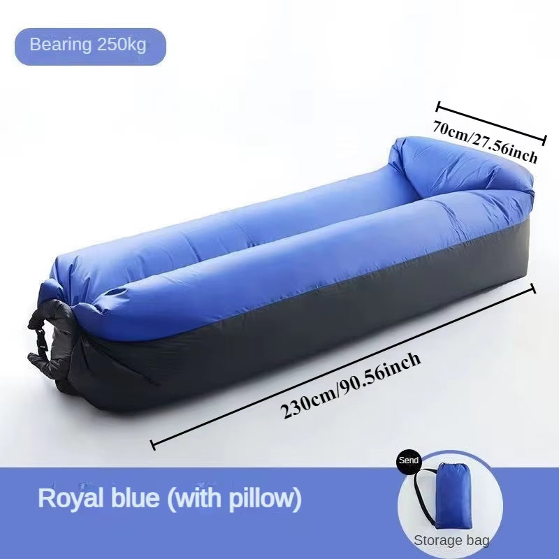 Lazy Inflatable Sofa Outdoor Portable Inflatable Couch Folding Camping Inflatable Sofa Outdoor Furniture Inflatable Lounger