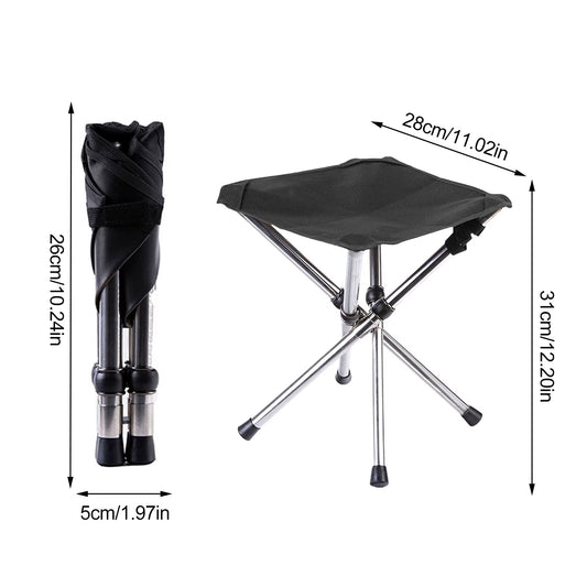 Folding Camping Tripod Stools Portable Fishing Stool Outdoor Foldable Chair Beach Small Tripod Stool for Campe Fishing Supplies
