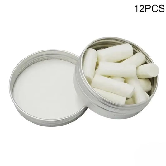 12Pcs Outdoor Camping Paraffin Wax Survival Fire Starter Tool Rope Gear Rope Fire Kit Natural Fire Source Camping Tool