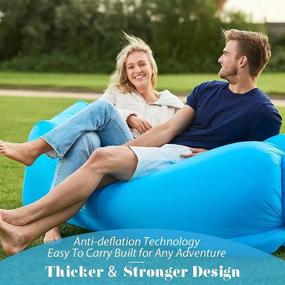Lazy Inflatable Sofa Outdoor Portable Inflatable Couch Folding Camping Inflatable Sofa Outdoor Furniture Inflatable Lounger